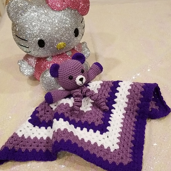 💖HOST PICK💖 Crochet Lovey Teddy Bear Blanket - Picture 12 of 12